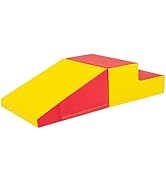 GYMAX Kids Climb and Crawl Play Equipment, 2-Piece Baby Soft Foam Blocks Toys, Toddlers Lightweig...