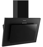 Gas Hob 4 burners, 60cm Black Glass Gas Hob, Built in Gas Cooktop with Cast Iron Supports, NG/LPG...