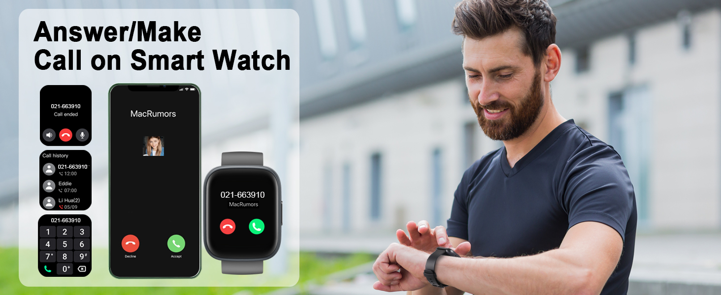 Smart Watch for Men Women