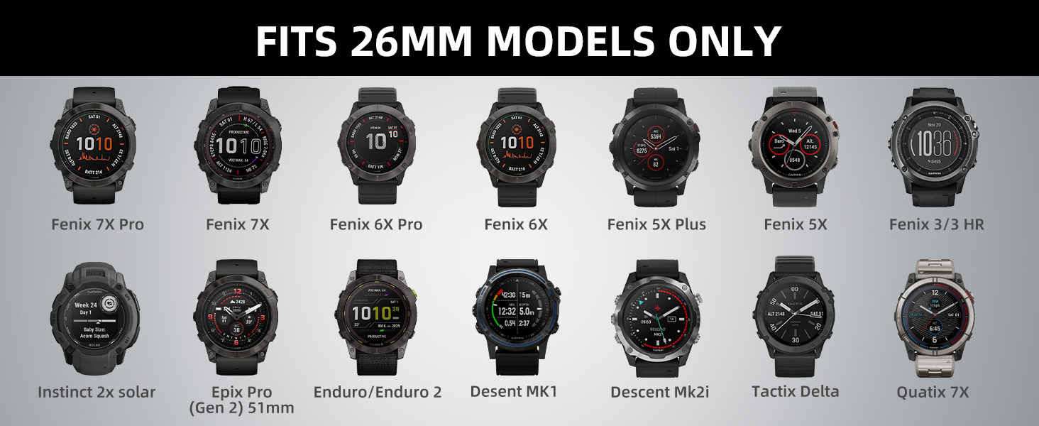 Garmin Fenix 6X Pro Strap