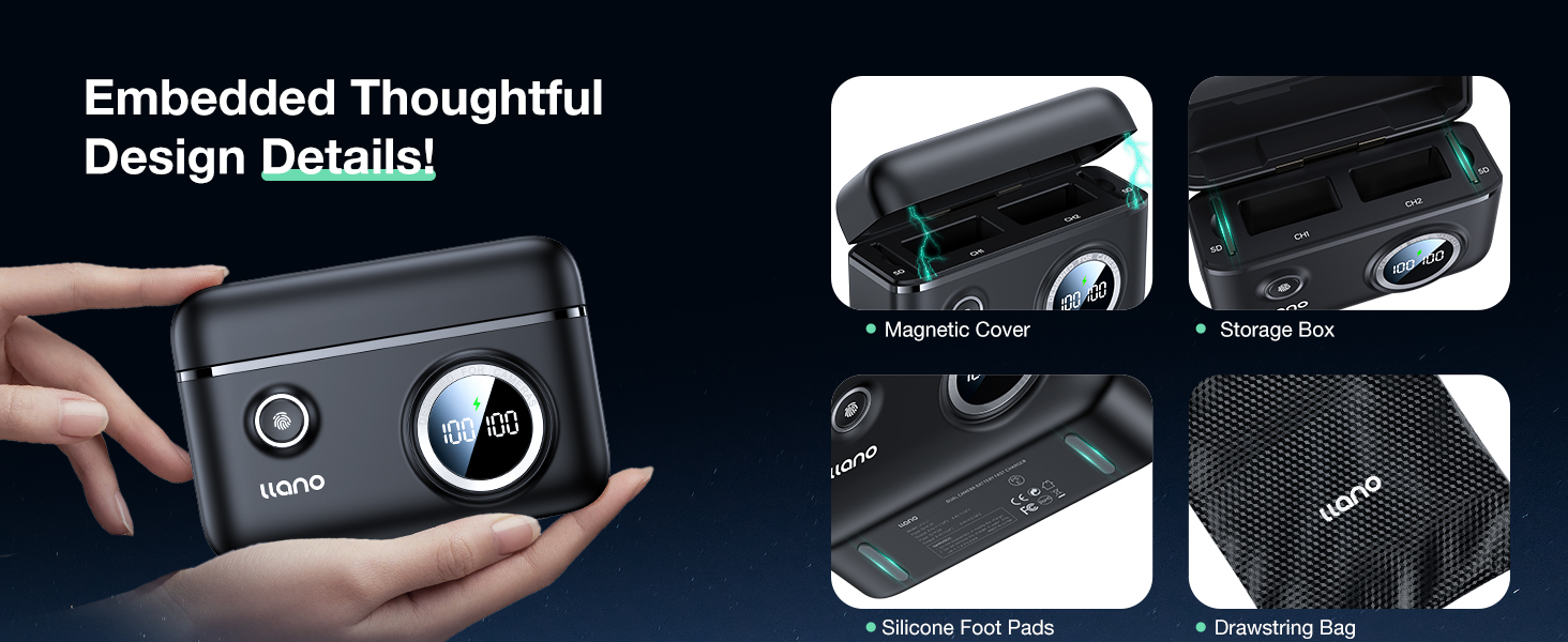 Innovative Charging Case and more consideable detail design