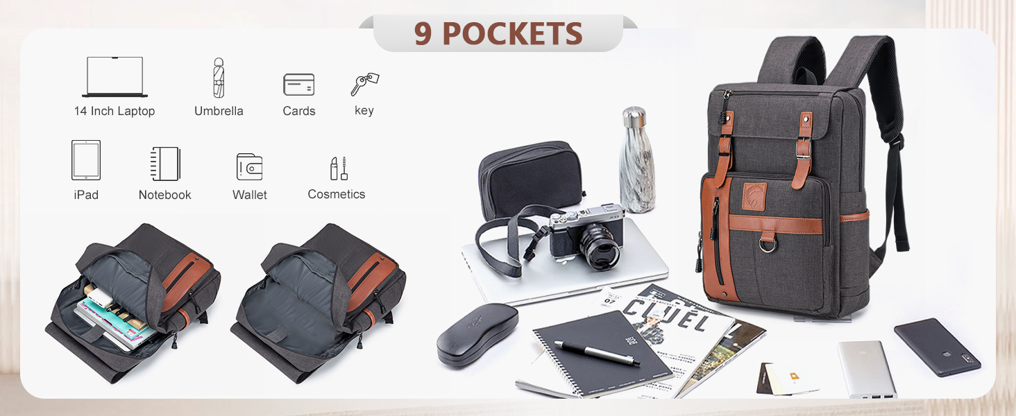 40x30x15cm Travel Backpack Underseat Cabin Bag