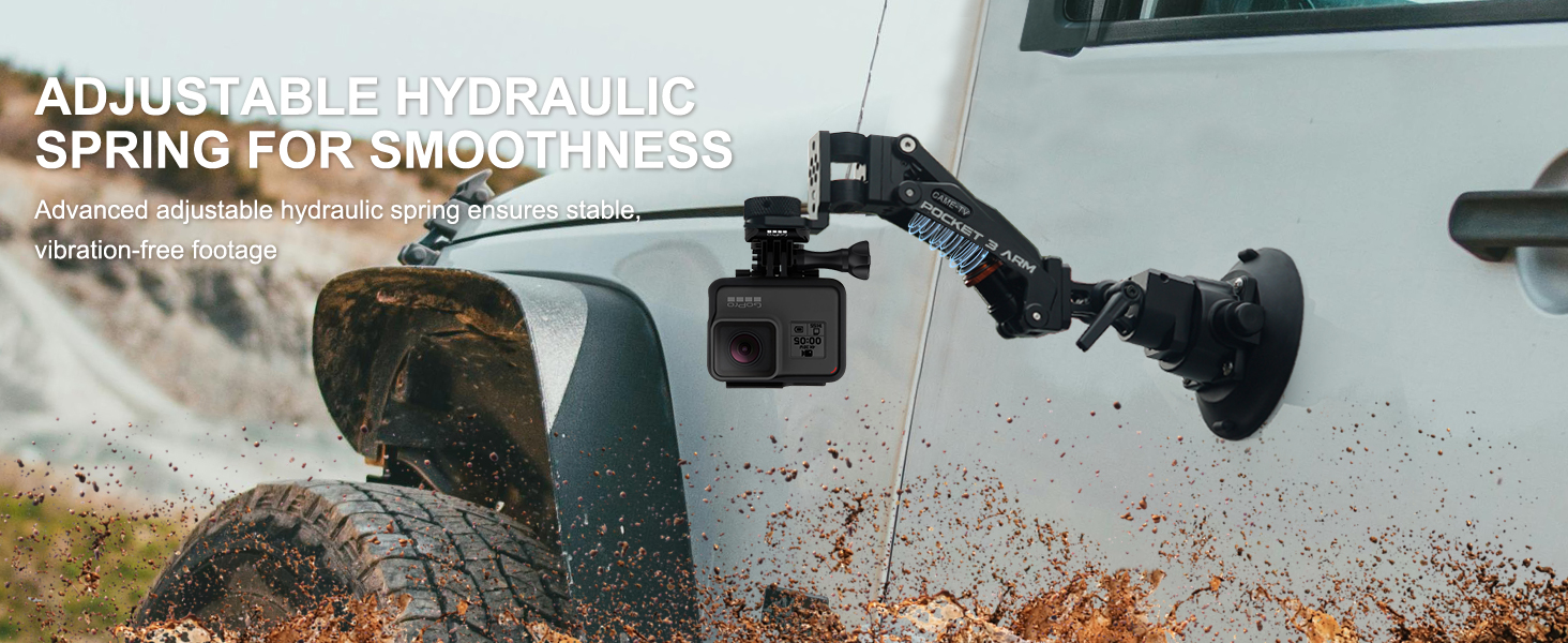 car camera mount shock absorber arm