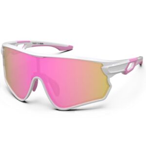 BEACOOL Polarised Sports Glasses UV400 Protective Sunglasses TR90 Flexible Frames Safety Glasses for Men and Women Suitable for Outdoor Activities Driving Fishing Running Hiking