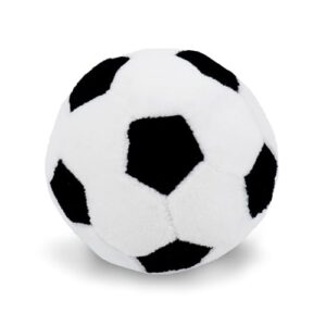 Lullaberry 8cm My First Soccer Ball - Plush Baby Rattle Toy - Safe Soft Sports Toy for Infants Boys and Girls