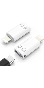 MoKo USB C to Lightning Adapter, Lightning Male to USB C Female Adapter Compatible with 14/13/12/...