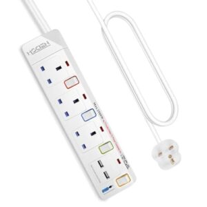 3 Way Extension Lead with 2 USB Slots