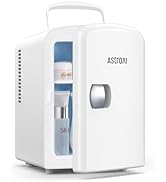 AstroAI Mini Fridge 6 Litre / 8 Can | Cooler and Warmer | AC/DC | Small Fridge for Bedrooms, Car,...
