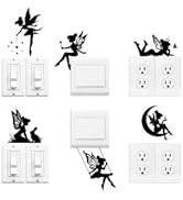 Peacoblue Light Switch Plate Stickers Labels Decals 6Pcs 17.78cm x 17.78cm Purple Lavender and Bu...