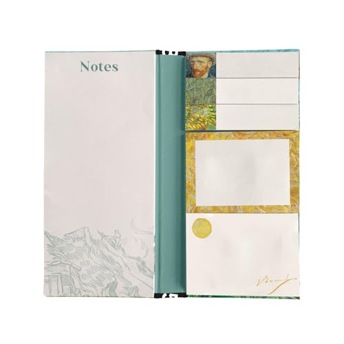 Grupo Erik Sticky Notes Set - Van Gogh | 6 Notepads in Different Sizes