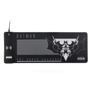 DC Comics Batman XL RGB Gaming Mat with 15W Wireless Charger | Customizable LED
