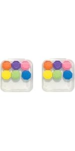 2 Sets Gonggi Korean Game, 6PCS Gonggi Stones Korean Traditional Jack Game with Case, Gong Gi Jac...