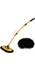 15° Curved Car Wash Brush with Telescopic Handle 43