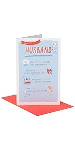 UK Greetings Valentine's Day Card For Husband - Heartfelt Design