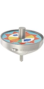 Korean Spinnings Top, Paeng-y Top, 3x2.2 Inch 3-D Printed Paeng-y Spinnings Top, Paeng-y Game, Ko...