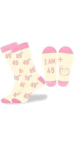 30th 40th 50th 60th 70th 80th Birthday Socks for Man Woman, Novelty Fun Birthday Gift for Dad Mom...