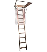 BPS Concertina Loft Ladder - Easy Fit - Superb compact design with Rubber Coated Non Slip Treads
