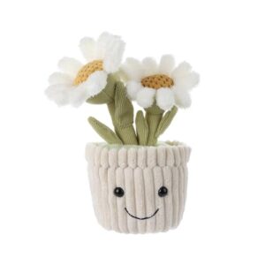 Apricot Lamb Soft Daisy Plant Plush Toy