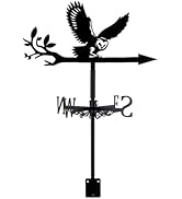 SUPERDANT Branch Honeycomb Weather Vane Bee Weathervanes Black Metal Wind Vanes Animal Weather Va...