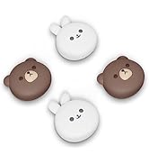 playvital Cute Thumb Grip Caps for PS5/4 Controller, Silicone Analog Stick Caps Cover for Xbox Se...
