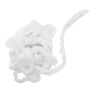 Garneck Cotton Wool Neck Roll for Perming - Professional for Hairdressing - Soft and Absorbent 1 Pack Ideal for Salon Use and White Cotton Wool