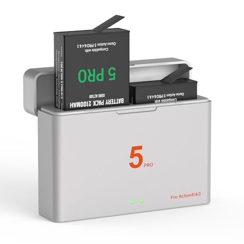 Adicop Action 5 Pro Battery Replacement Compatible with DJI Action 5 pro/3/4