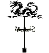 SUPERDANT Fairys and Mushrooms Weather Vane Fairy Weathervanes Metal Wind Vanes Raccoon Winged Fa...