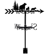 SUPERDANT Anchor Weather Vane Anchor Weathervanes Black Metal Wind Vanes Anchor Weather Vanes Wea...