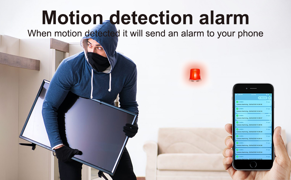 4K HD WiFi Hidden Camera Clock