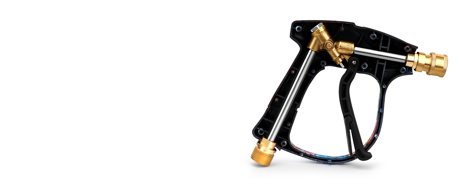 short pressure washer gun