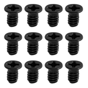 ECSiNG 100pcs Black Countersunk Head Screw Flat Phillips Head 3.5x6mm Suitable for 3.5-inch Computer PC Hard Disk Drives(UNC 6-32)