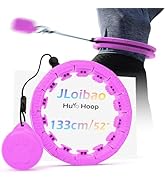 JLoibao Weighted Hula Circle Hoop for Adults weight loss, Infinity Fitness Hoop Plus Size 66-120cm