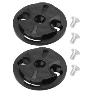 SG Store 2 Sets Bike Computer Bracket Mount Repair Parts Fixed Base Stopwatch Bracket Fixed Male Seat Dial Fixing Base Compatible with GARMIN Black