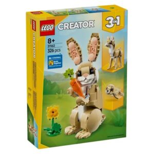 LEGO Creator 3in1 Cute Bunny Toy - Transforms into a Llama Figure or Seal - Animals Building Set for Kids