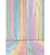 Easter Backdrop for Photography 7x5FT Spring Bunny Grass and Flower Colorful Egg Bokeh Background...