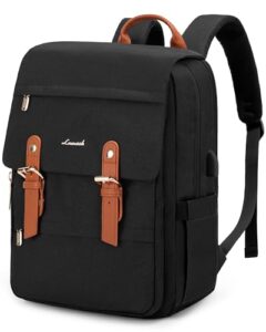 LOVEVOOK 17.3 Inch Black Backpack Women