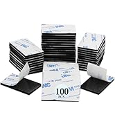 100 Pcs Double Sided Adhesive Pads,Heavy Duty Mounting Tape, 3mm thickness Pre-Cut Foam Pads,Supe...