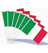 Ahfulife Italy Flag Bunting for Italian Party Decoration, 30pcs Italy Bunting Double Sided Fabric...
