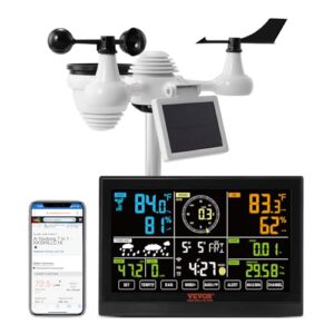 VEVOR 2025 New 7-in-1 Solar Wi-Fi Weather Station