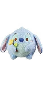 MINISO Stitch Plush Toy 10.6 inch/27 cm, Ultrasoft Ufufy Series Stitch with Flower Soft Toys, Rou...