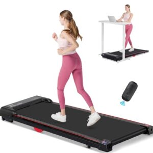 GTPLAYER Walking Pad Treadmill Under Desk Treadmill for Home Office 2.5HP Running Machines 3 in 1 Portable Walking Pad with Remote Ajustable Speed & LED Display No Assembly 320 Lb Capacity