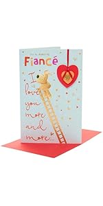 Boofle Valentine's Day Card for Fiancé - Cute Design