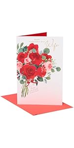 UK Greetings - Wife Valentine's Day Card, Valentine's Day Card for Wife, Valentine's Day Card for...