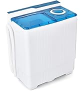 TANGZON Twin Tub Washing Machine, 8.5/6/4.5KG Portable Washer and Spin Dryer Combo with Timer Con...