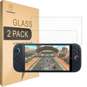 Mr.Shield Screen Protector compatible with Nintendo Switch 2 [Tempered Glass] [2-PACK] [Japan Glass with 9H Hardness]