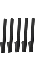 5pcs Adhesive Hooks for Wall Use Aluminum Alloy Hooks Ideal for Hanging Coats Hats Towels Robes i...