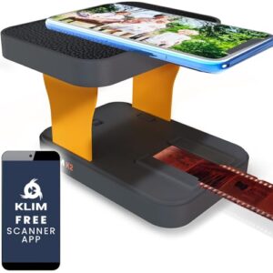 KLIM K2 Mobile Film Scanner 35mm + Positive & Negative Scanner + Slide Scanner + Photo Scanner + 35mm Color Film Developing Kit Essential + Your own 35mm Film Developing Service at Home