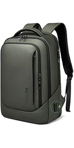 Mens Business Laptop Backpack for 15.6 Inch Large Rucksack with Charging Port Computer Bag Durabl...