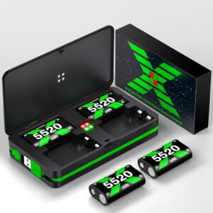 Portable 4x5520 mWh Xbox Rechargeable Battery Pack for Xbox Series X/S Controller