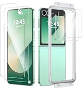Vizvera for Samsung Galaxy Z Fold 6 Screen Protector [Phone Case Friendly] [2 +2 Pcs Inside and F...